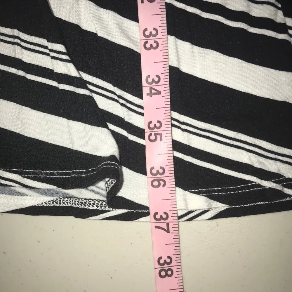 A.N.A Black $ White Striped Dress 2631 - Image 6