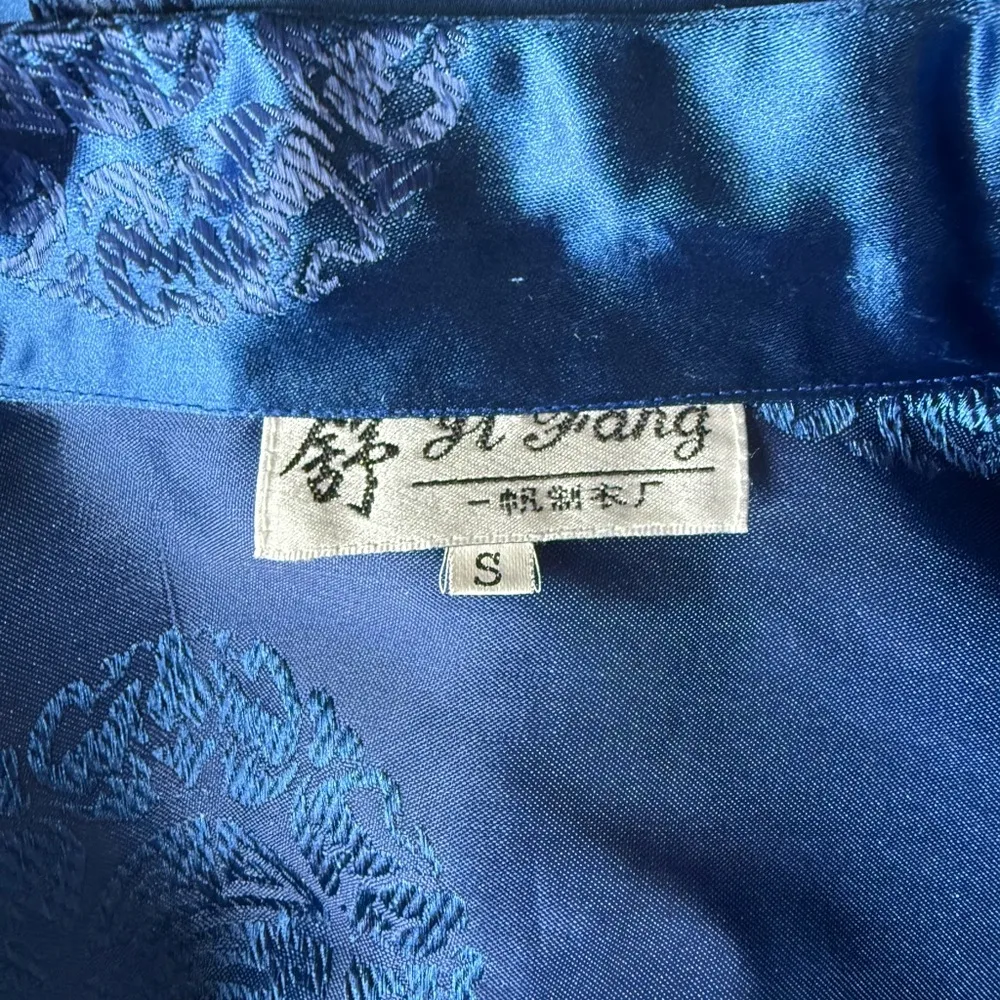 Vintage Yi Fang Robe Top Blue Size M - Image 4