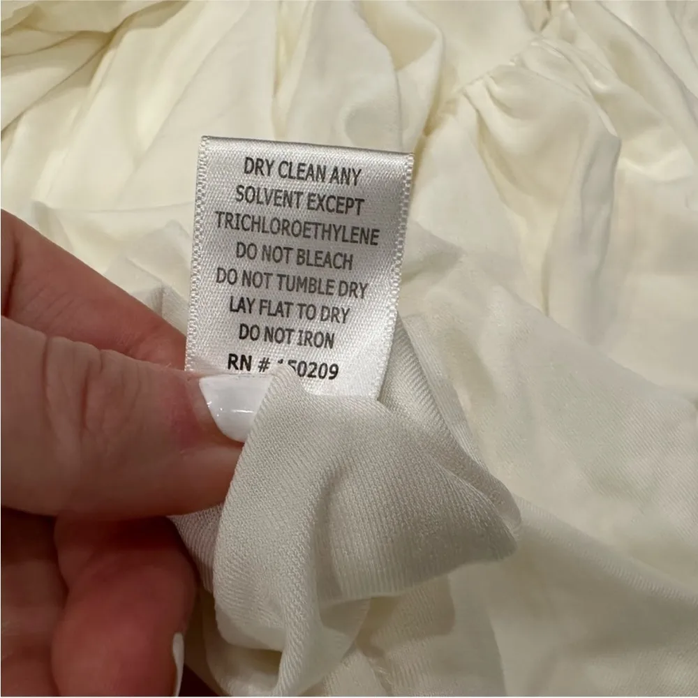 La Ligne One Shoulder Cut Out Dress Ivory XS - Image 6