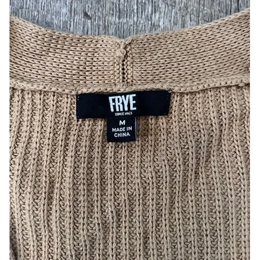 Frye Duster long line cardigan khaki size M - Image 2