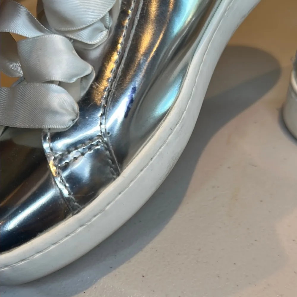 Keds x Kate Spade Silver Sneakers Size 9 - Image 9