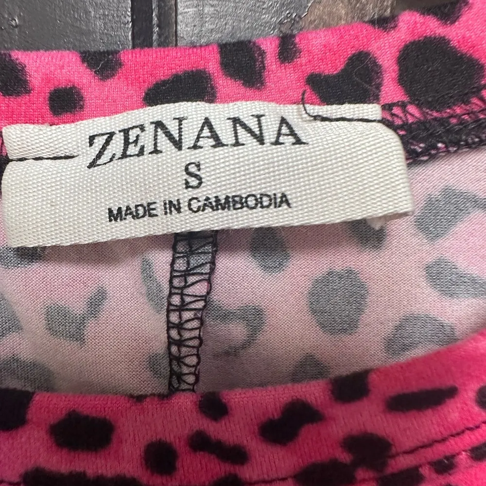 Zenana long sleeve pink leopard butter soft top - Image 4