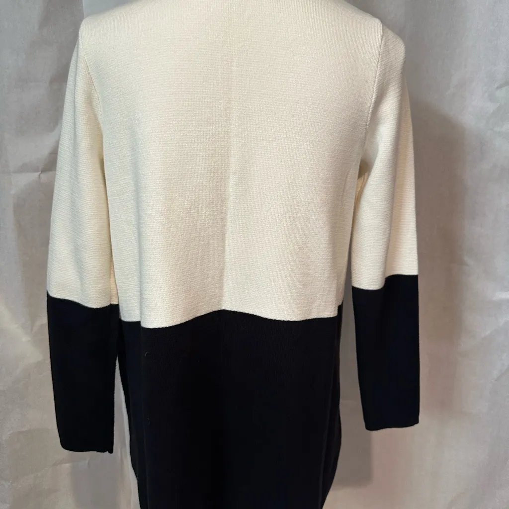Charter Club Black and White Open Cardigan - Image 6