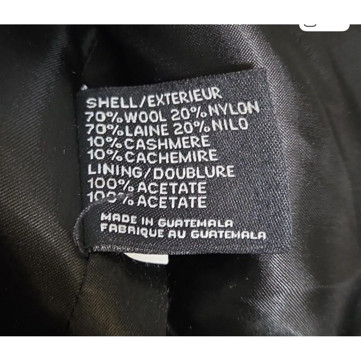 DKNY Women’s Wool Belted Trench Coat Grey 4 Button Thick Warm Pleated Gray EUC - Image 9