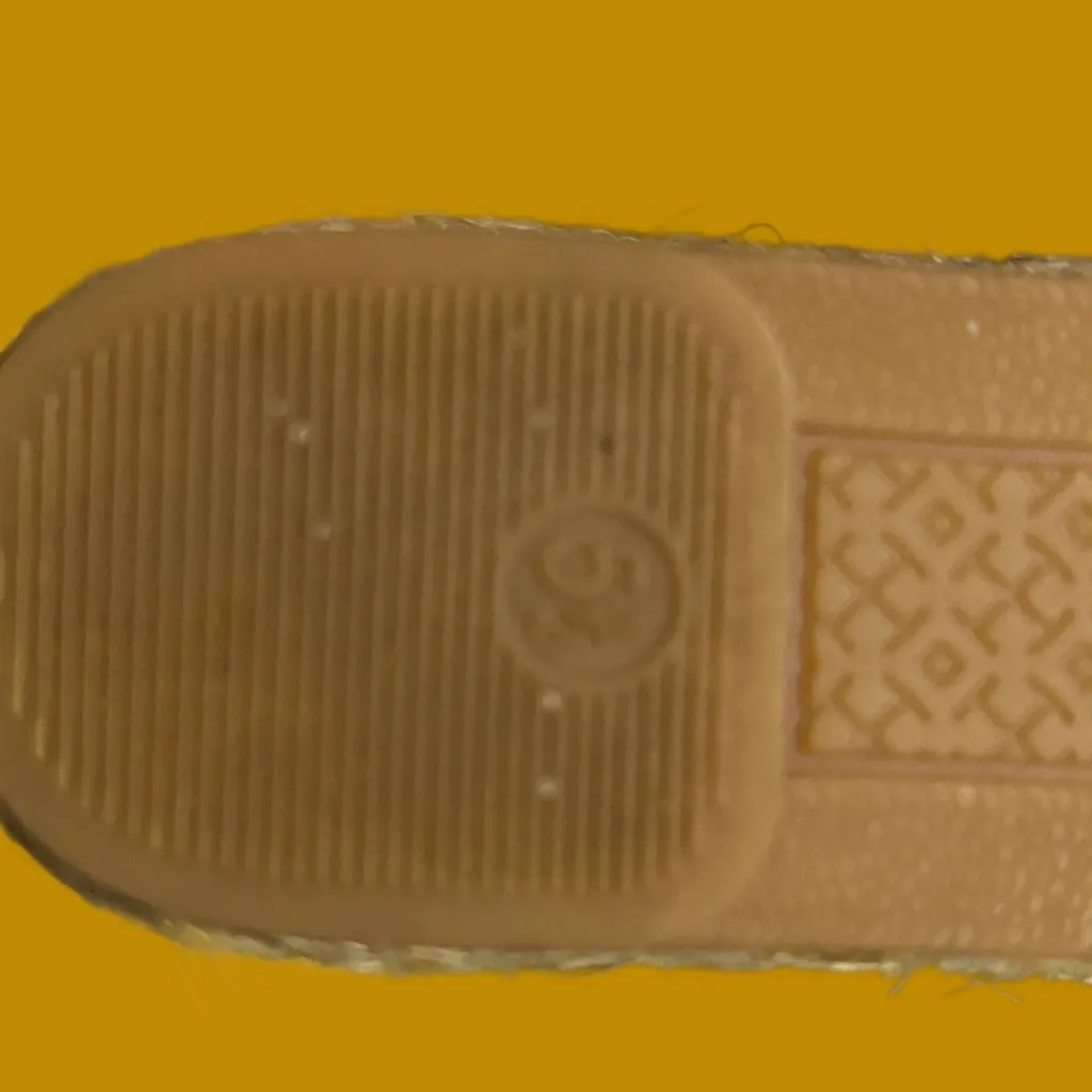 Tory Burch Elisa Pony Hair Leopard Print Espadrille Wedge Sandals size 5.5 New - Image 7