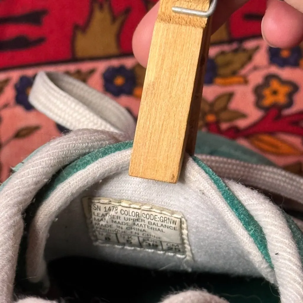 Vintage Y2k Green and White Platform Sketchers Active - Image 4