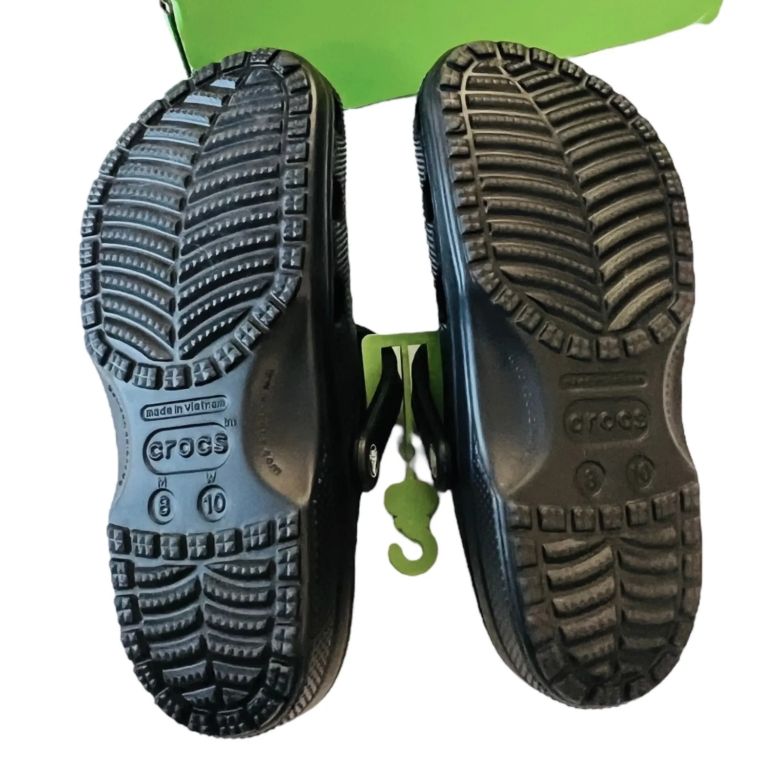Black Crocs Shoes Mens 8 Clogs Women's 10, EU 41, UK 7.5 Sandals Straps New Box - Image 6