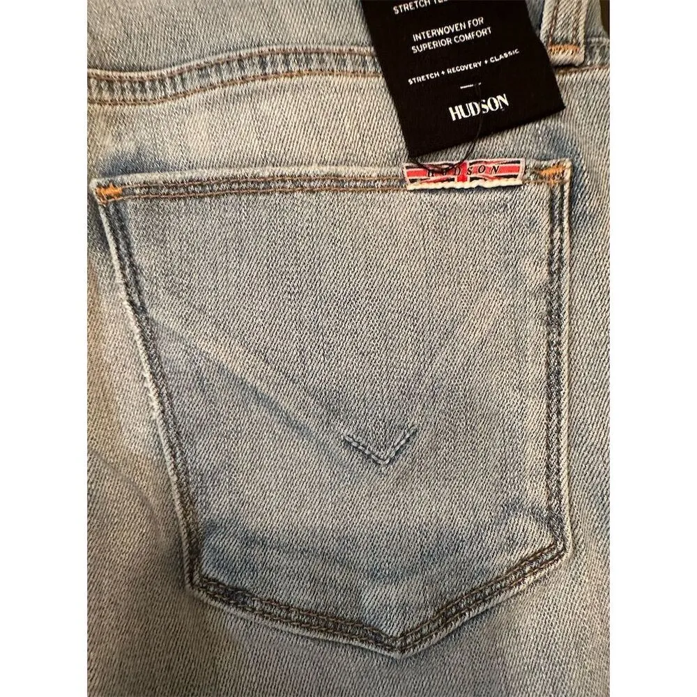 Hudson Women's Nico Midrise Ankle Super Skinny Jeans Size 24 Light Blue Denim - Image 9