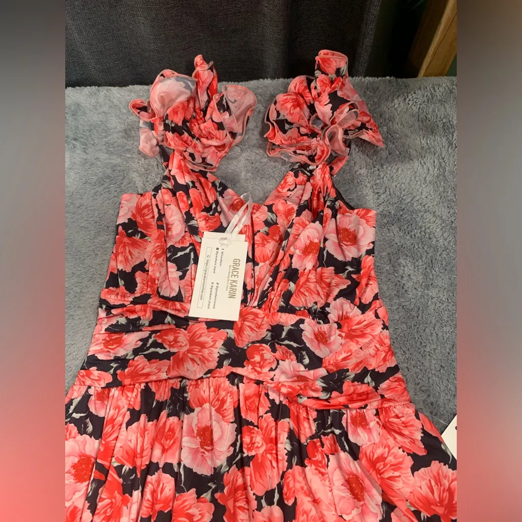 NWT Grace Karin small floral sun dress - Image 4