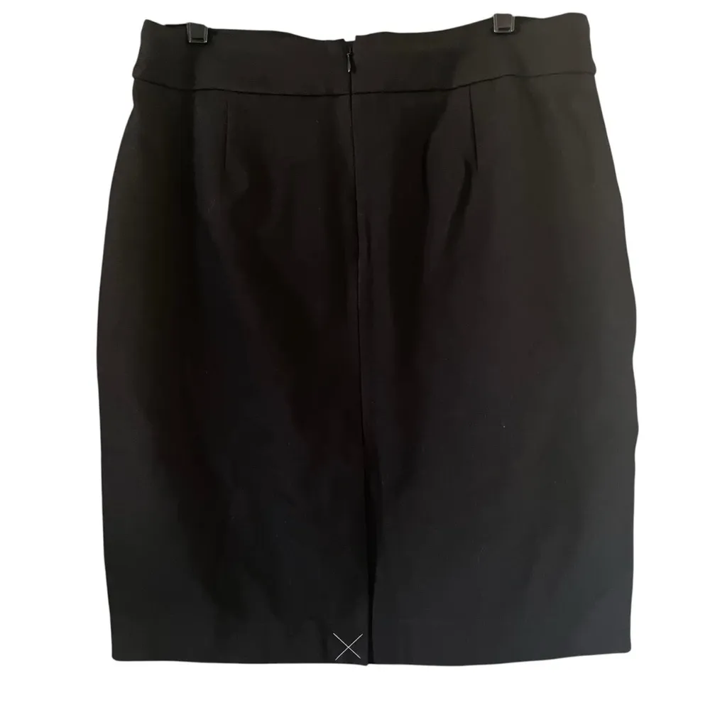 NWT, J. Crew Factory Ponte Pencil Skirt Black, Style L1314 Black Size 12 - Image 5