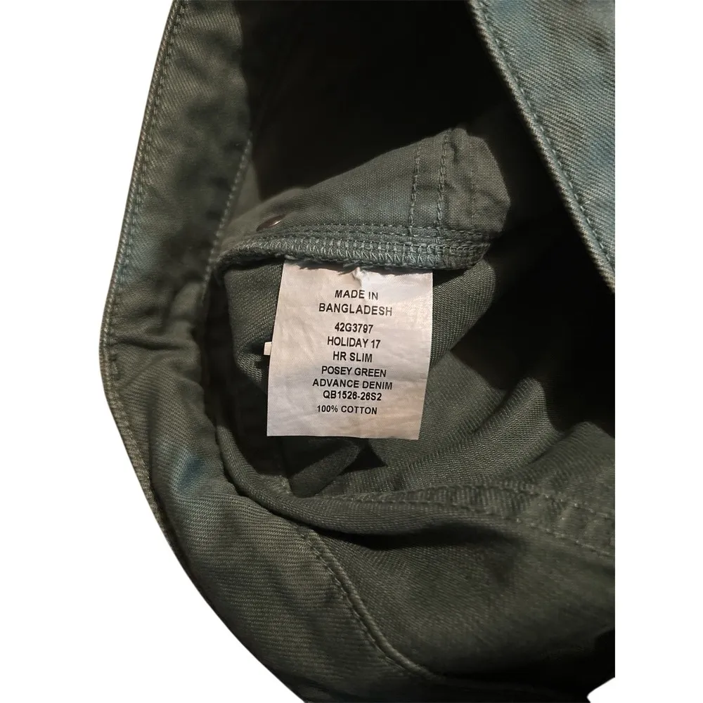 Calvin Klein Jeans High Rise Slim Women's Size 28 Posey Green - Image 7