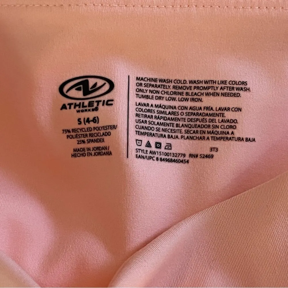 Athletic Works Bike Shorts Peach Sorbet Size Small - Image 5