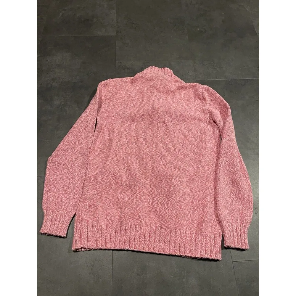 Karen Scott ‎ Small Zip Lt Pink Sweater D-211 - Image 3