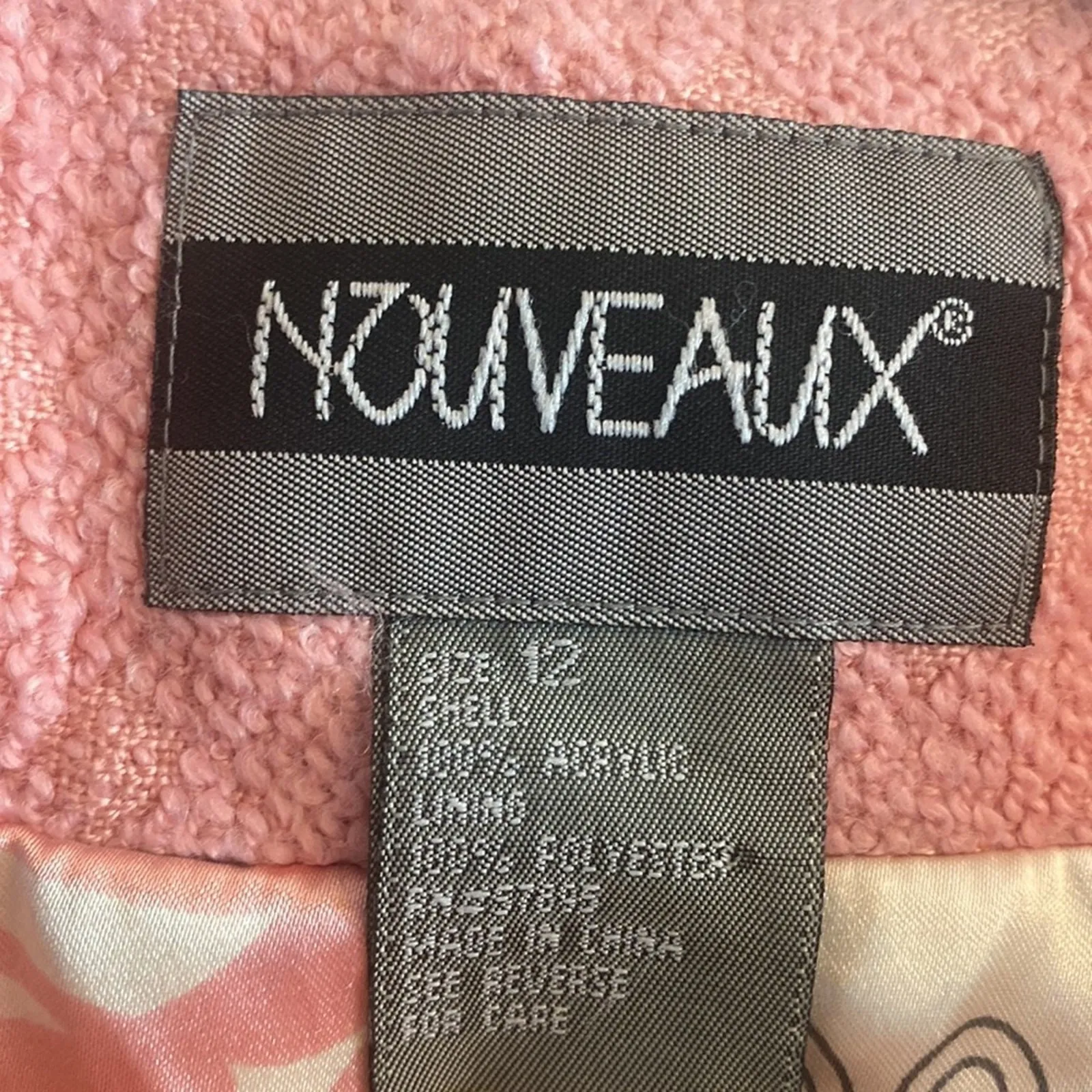 Nouveaux Womens 12 Pink Tweed Jacket Elle Woods Y2K Clean Girl Feminine - Image 4