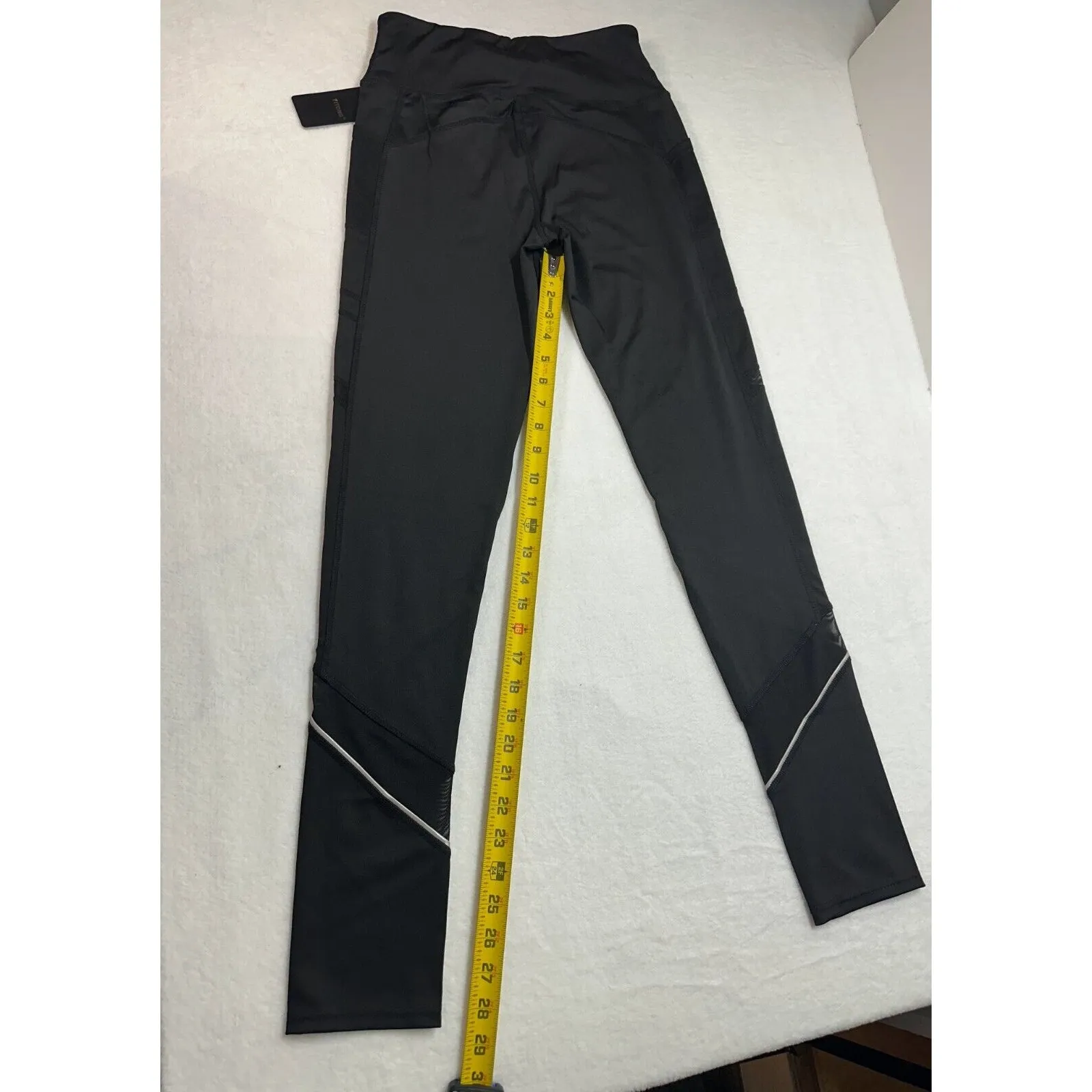 Workout Yoga Legging Pants Women L/XL Black White - Image 10