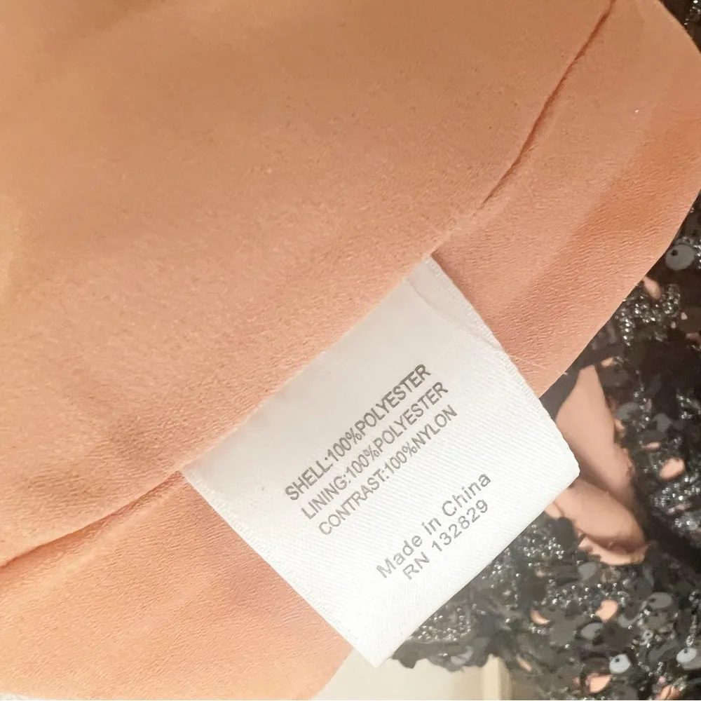 NBD Ice Melts Lace Maxi Dress Black Sequin Gown Revolve Size Small S NWT - Image 7