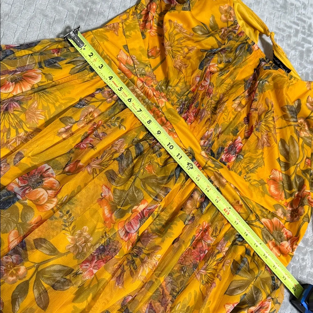 Candalite  Floral Mesh Multicolor Dress 2X - Image 6