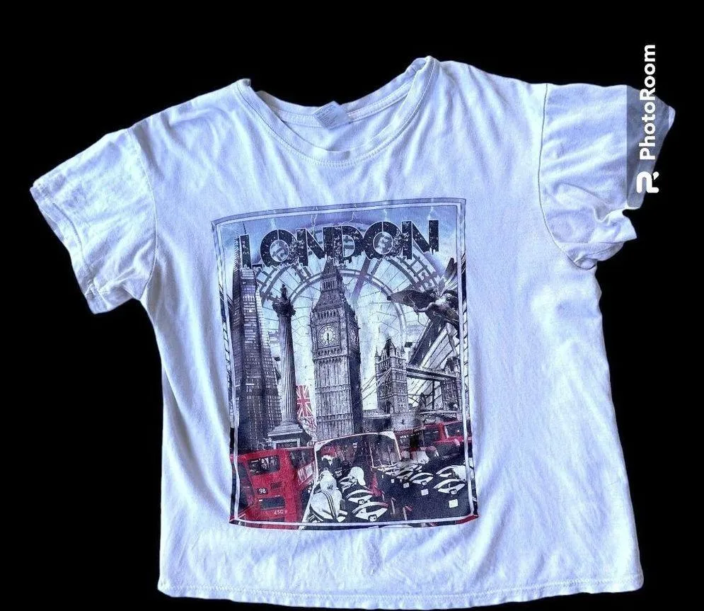 Vintage London England T Shirt Unisex Small? Big Ben Bus Flag Souvenir … Size undefined - Image 3