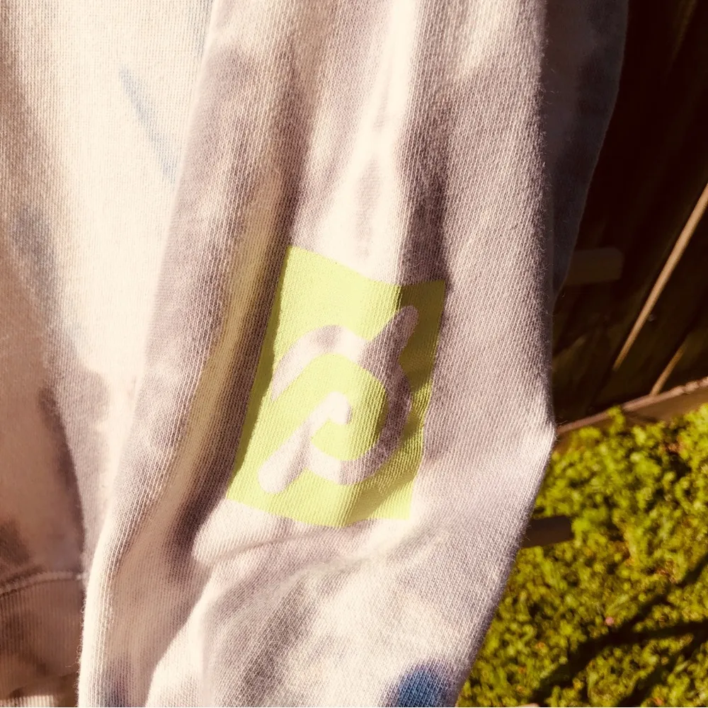 Peleton Tie Dye Indigo Blue Sweatshirt L White Size L - Image 6