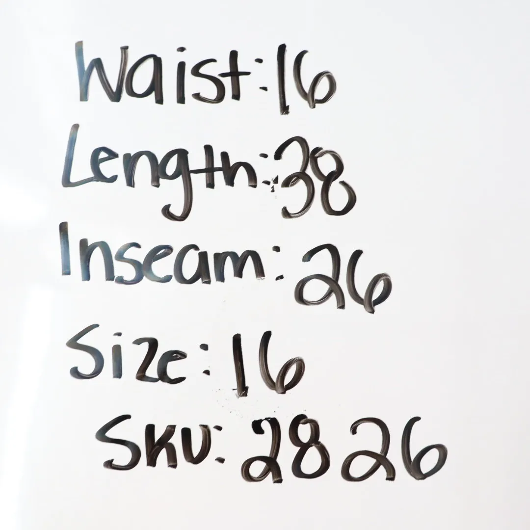 American Giant Black Casual Pants Size 16 Pockets Made in USA - Image 7