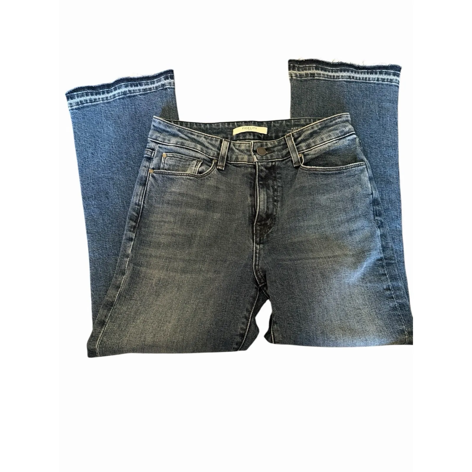 Fidelity Hayden High Rise Crop Flare Jeans Size 26 NWT Anthro - Image 4