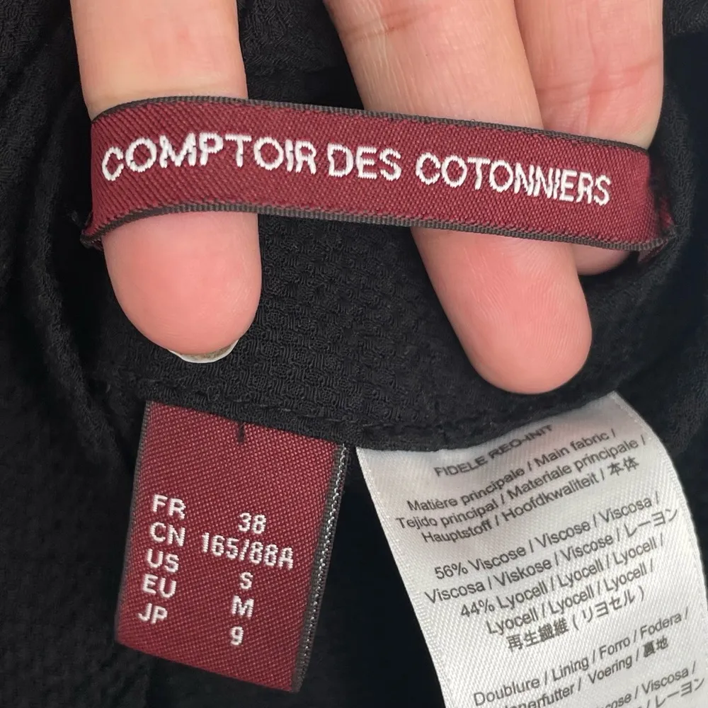 Comptoir Des Cotonniers Women's Black Sleeveless Reversible Elegant Dress Size S - Image 12