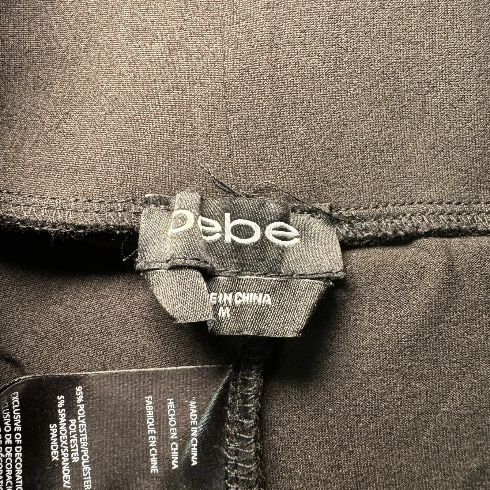 Bebe Sport Limited Edition Leggings Black Medium Yoga Workout Walking Lounging - Image 5