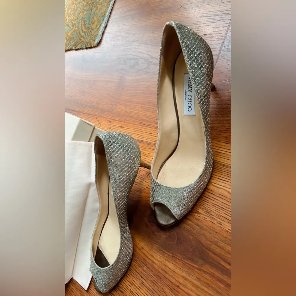 Jimmy choo Isabel peep toe heels - Image 9