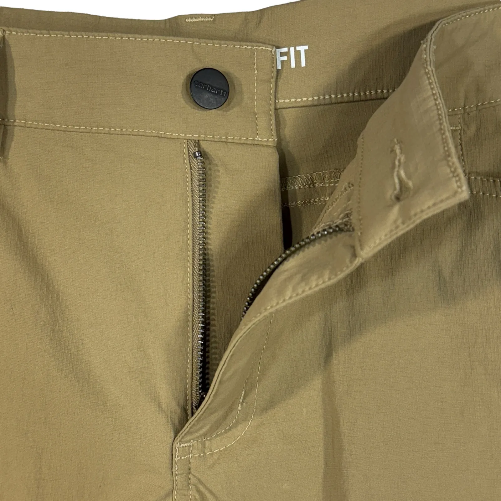 Carhartt SZ 16 Force Madden Cargo Shorts Straight Fit Rugged Flex Stretch Khaki - Image 2