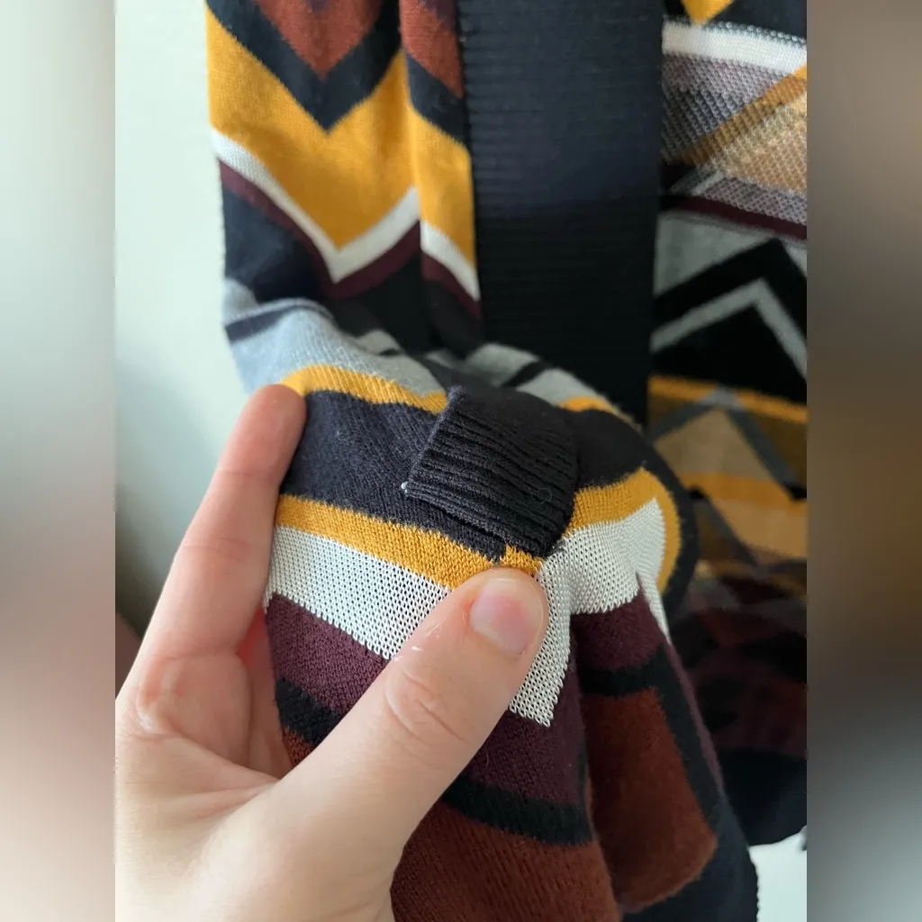 Missoni By Target Zig Zag Brown, Yellow, Black Long Sleeve Cardigan Womens L Brown Size L - Image 12