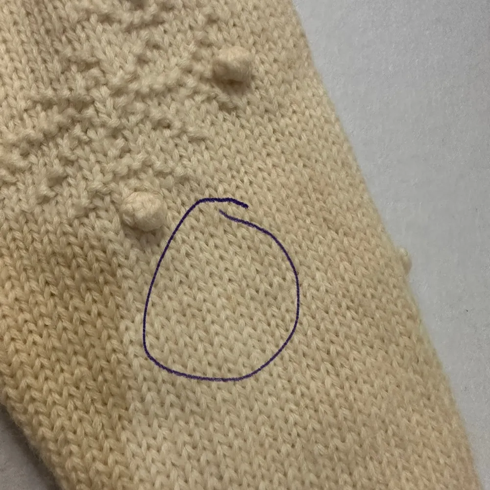 Liz Clairborne Hand Knitted Womens Sweater Cardigan 100% Worsted Wool Petite - Image 8