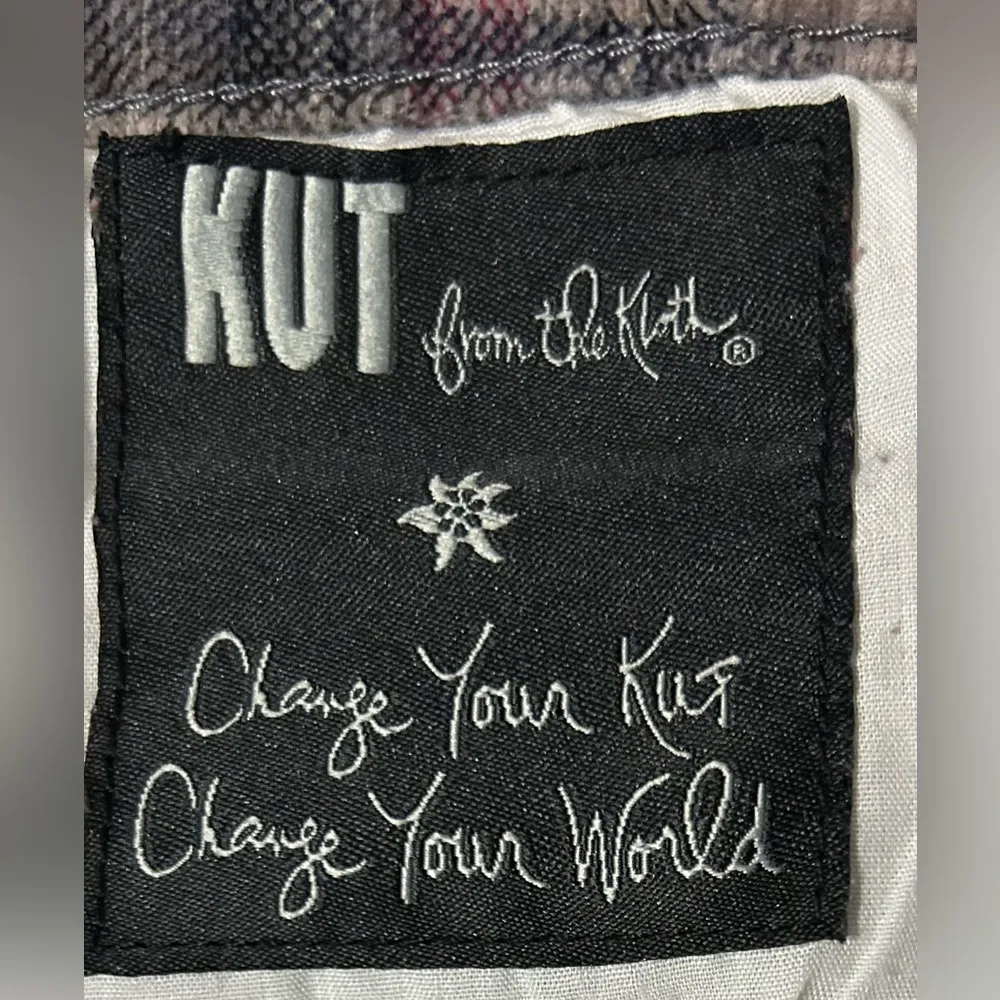 Kut from the kloth plaid pants size 10 - Image 3