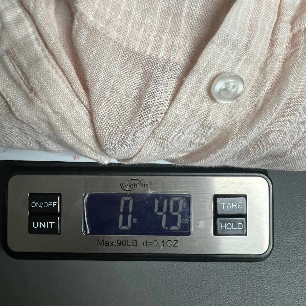 Lucky Brand Linen Cotton Coastal Beach Relaxed Cottage Womens Shirt Size Medium - Image 11