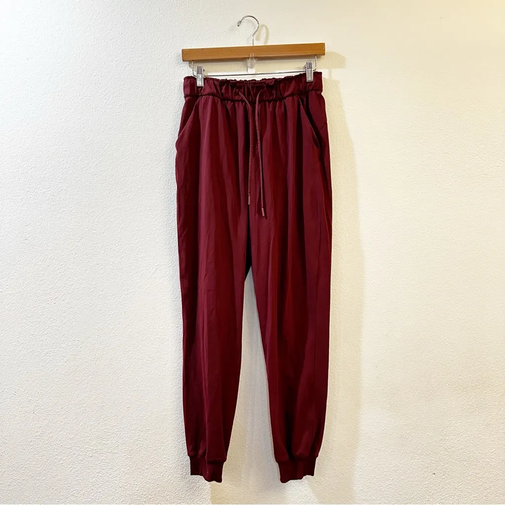 Lululemon Stretch High-Rise Jogger *Full Length in Red Merlot Size 6 - Image 2