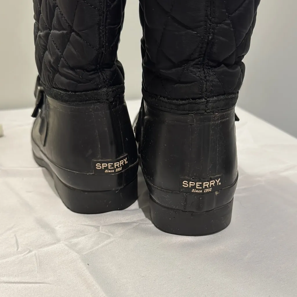 Sperry‎ Black Quilted Winter Boots - Image 2