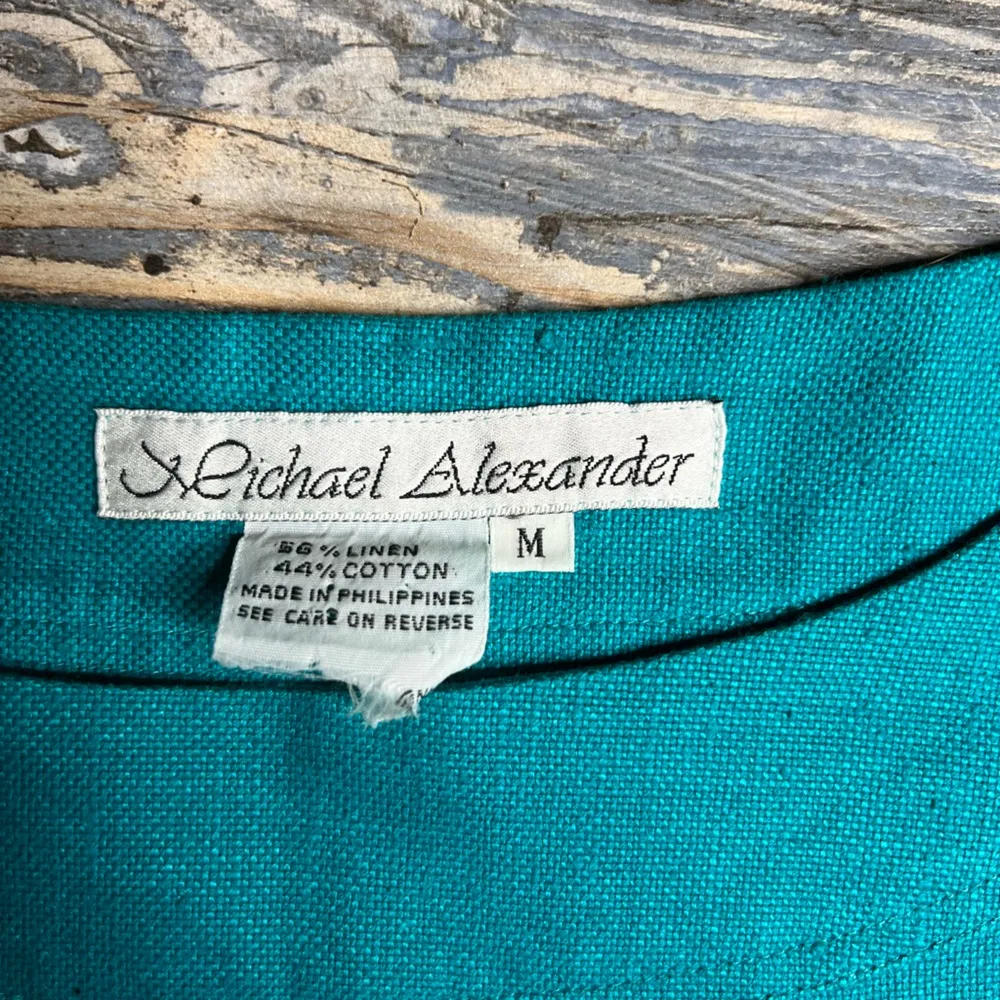 Vintage Michael Alexander shirt and skirt set size medium Blue - Image 3