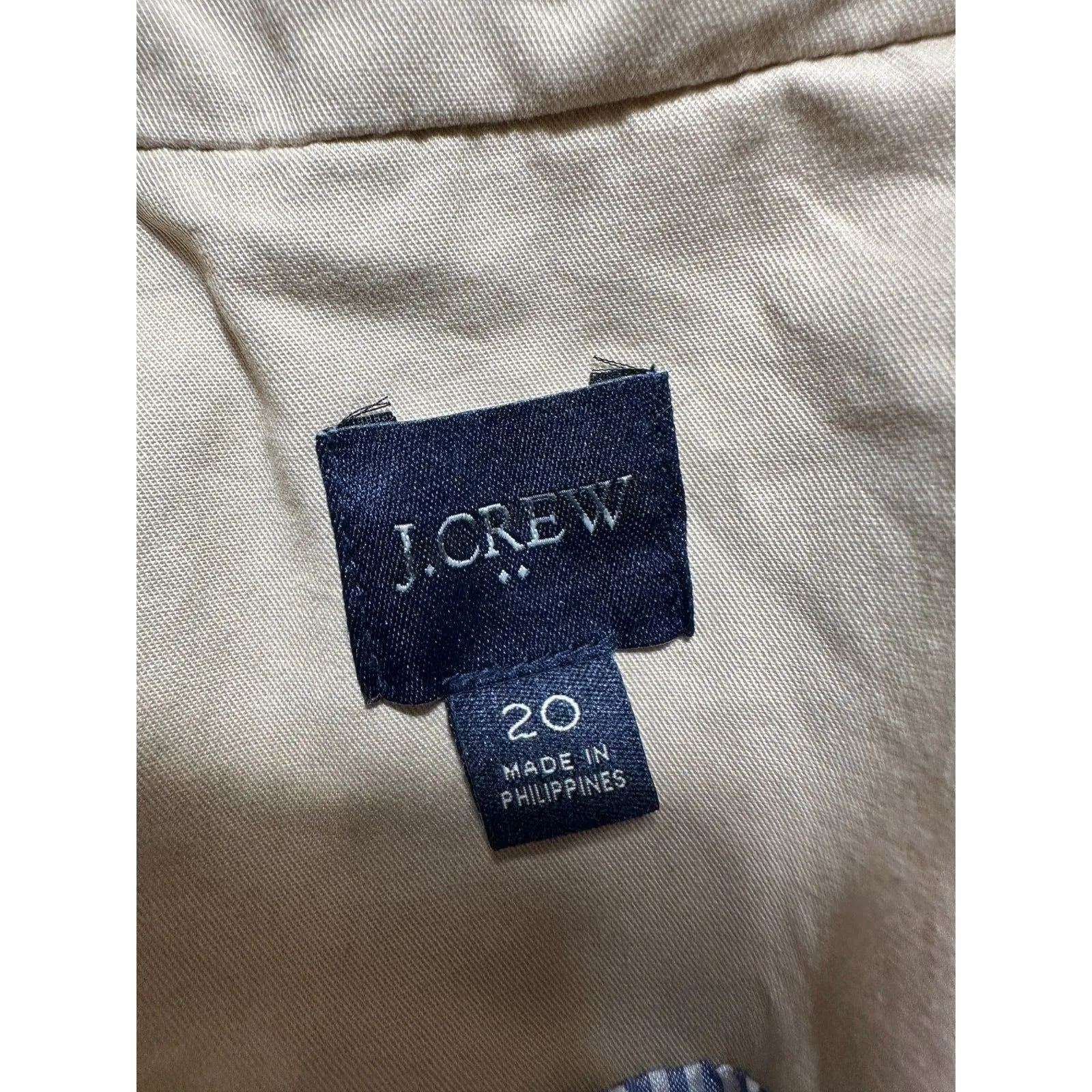 J Crew Light Tan Belted Trench Coat Size 20 - Image 7