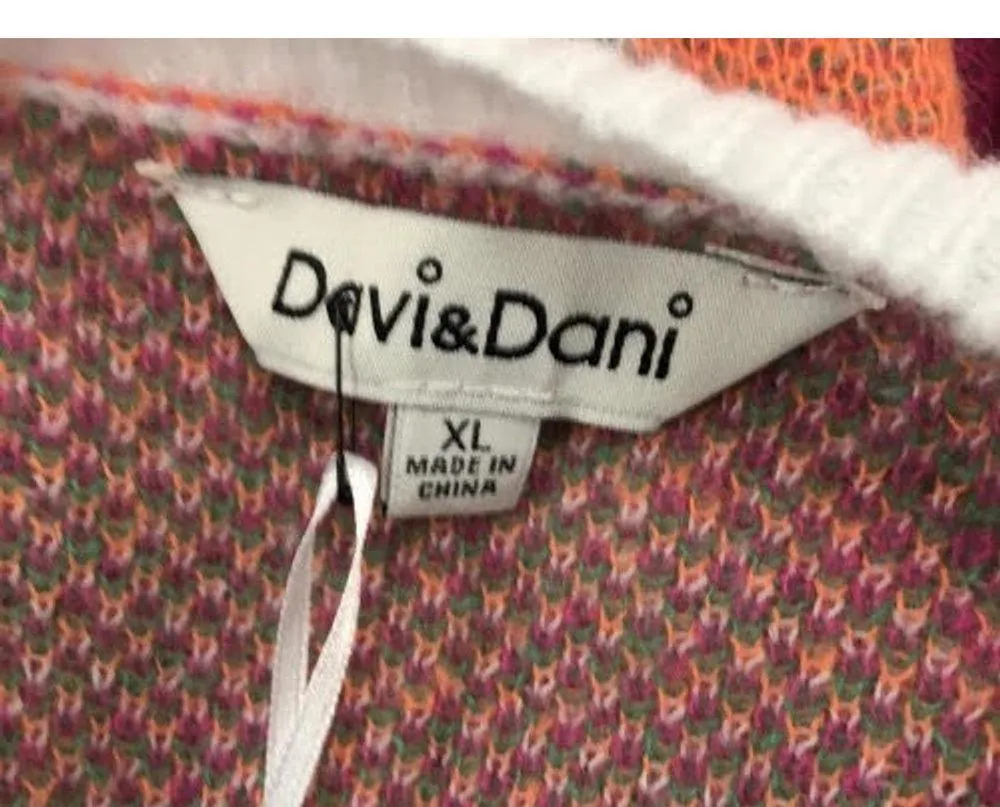 Women's Sweater XL Pink Orange - Image 3