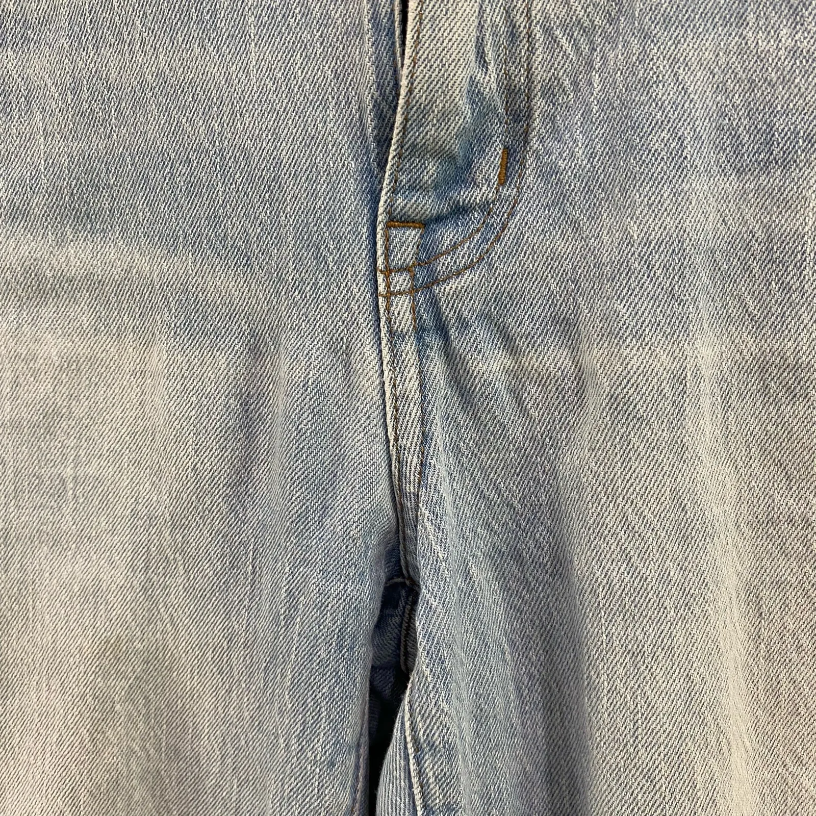 Madewell The High Rise Silm Crop Boyfriend In Light Blue Wash MC556 Sz 27 - Image 5