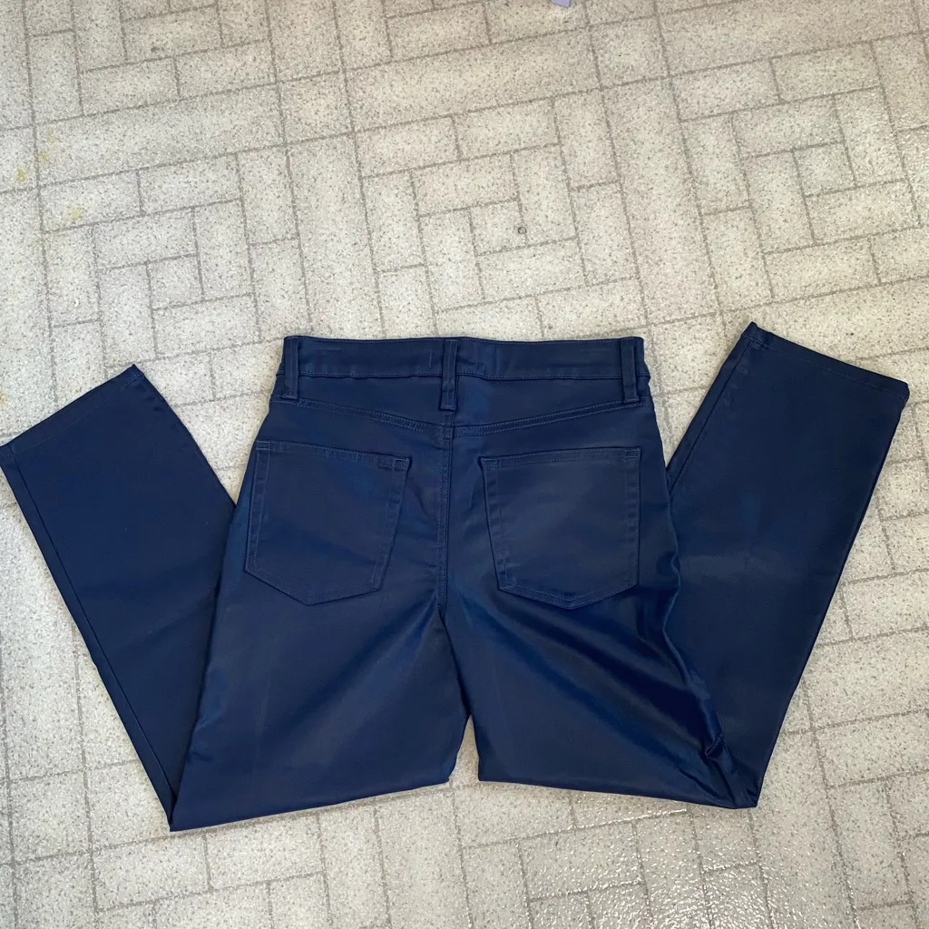 Edgely (Maurices) Faux Leather pants Blue Size 6P - Image 5