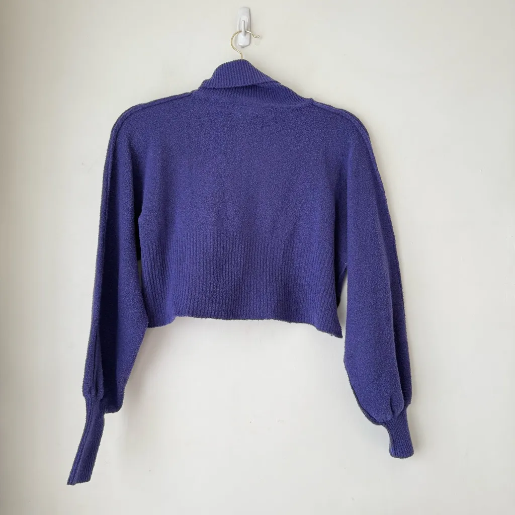 Urban Outfitters Finley Blue Cropped Turtleneck Sweater S - Image 5