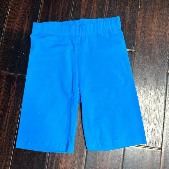 Elastic waist biker shorts cotton spandex yoga athletic gym fashion Pilates - Image 1