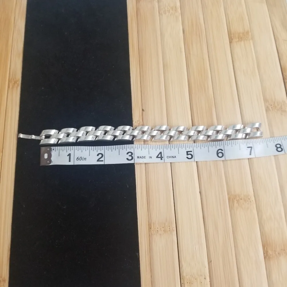 Vintage Panther Link Silver Bracelet - Image 6