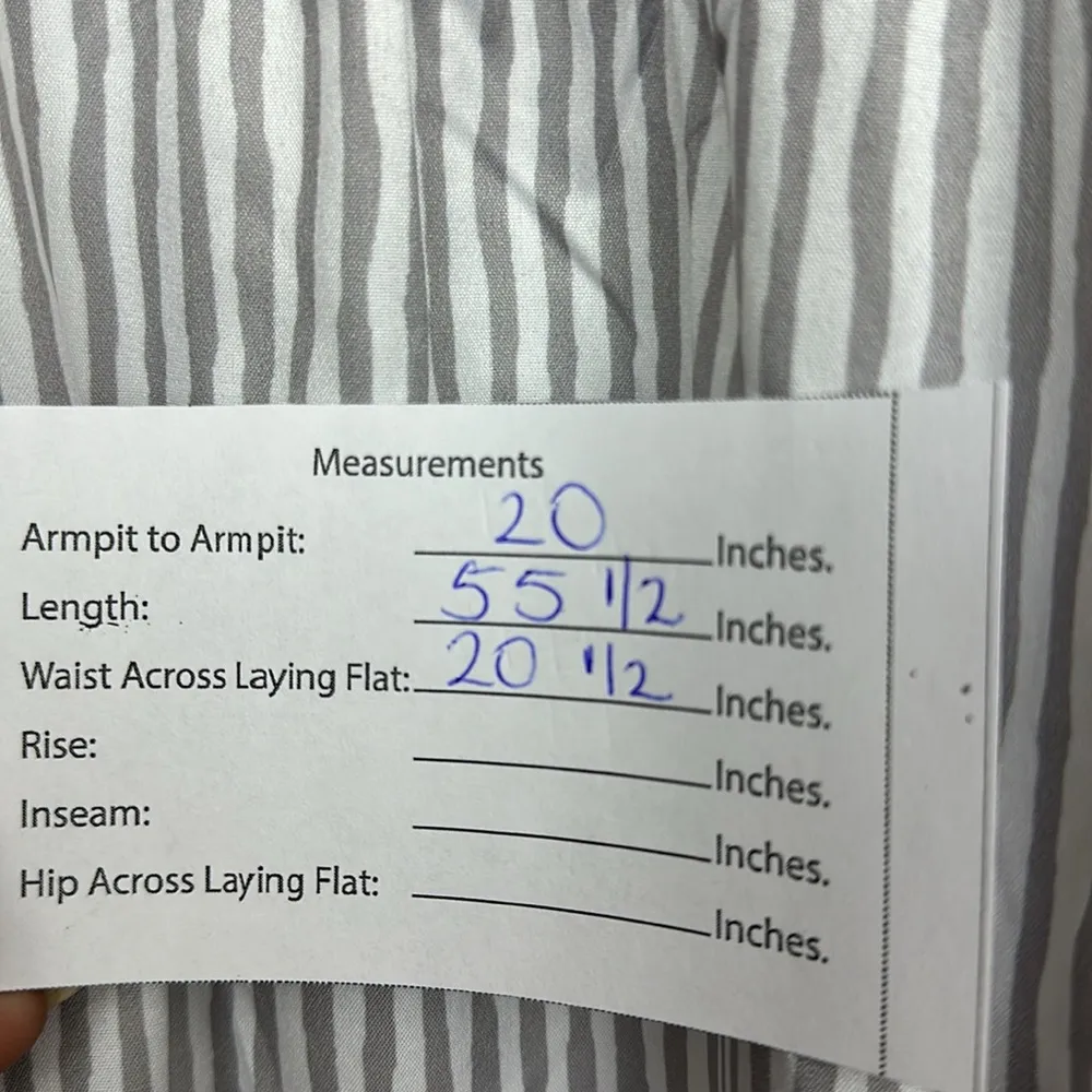 Womens Halter Type Crew Neck Patchwork Casual Summer Dresses with Sleeves Sz XL Gray - Image 8