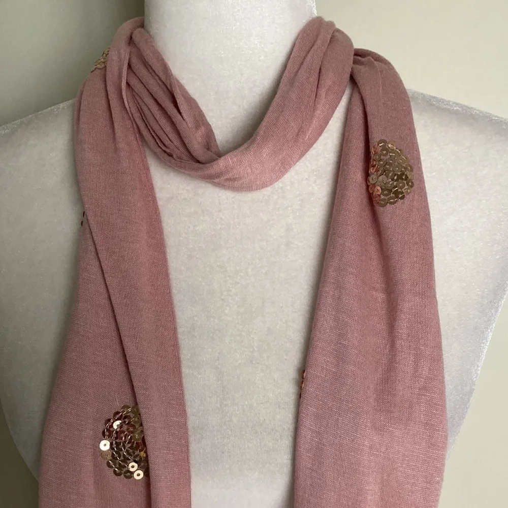 Fossil Sequin and Tassel Scarf - Image 2
