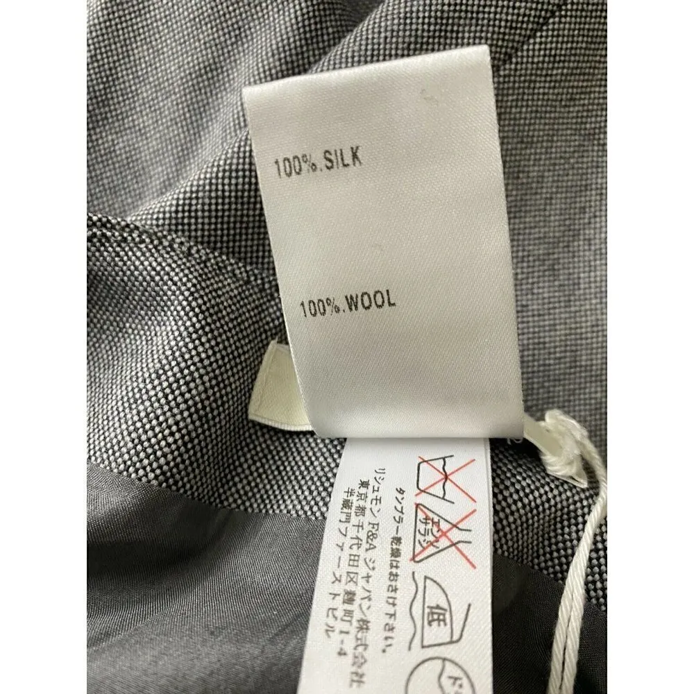 Chloé Skirt Size T36 XS Wool Silk NEW Grey Pockets Mini Business Professional - Image 4