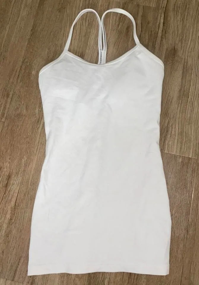 Lululemon Power Y Tank In White - Image 4