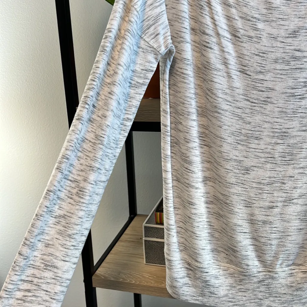 Athleta Boatneck Space Dye LS Tee/Top, M - Image 3