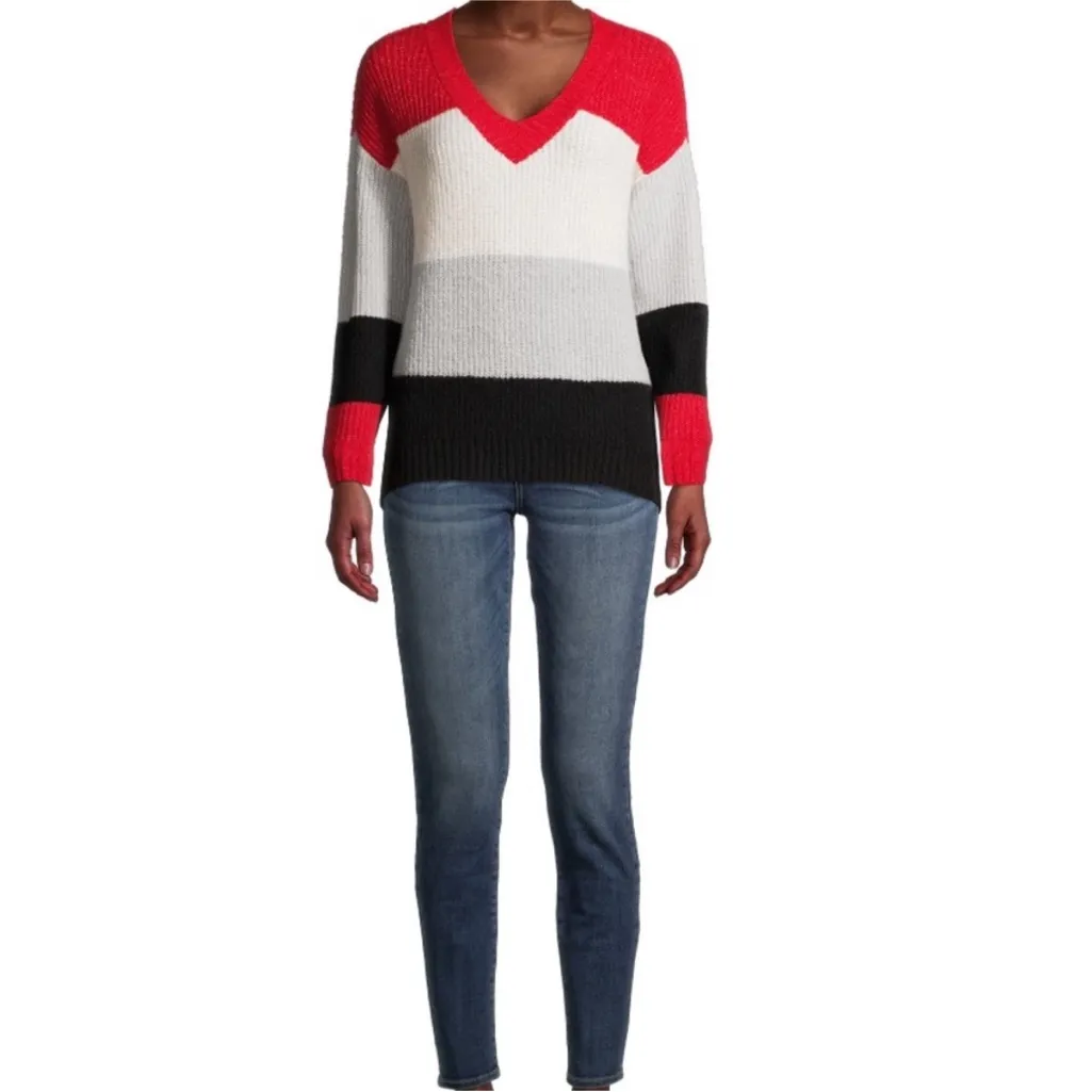 No‎ Boundaries Juniors' Colorblocked Sweater XXXL - Image 3