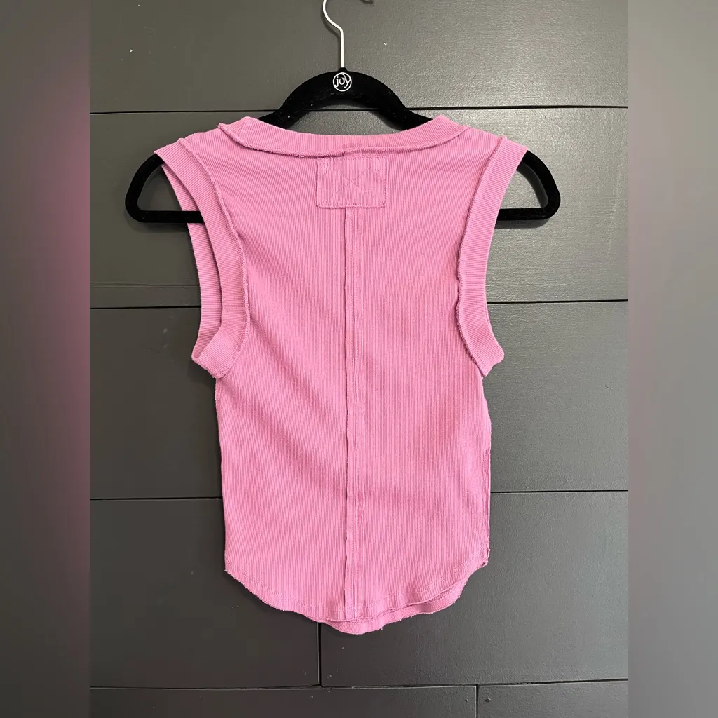 FREE PEOPLE Gumdrop Ribbed Women’s Muscle Shirt Tank Top Sz S EUC - Image 3